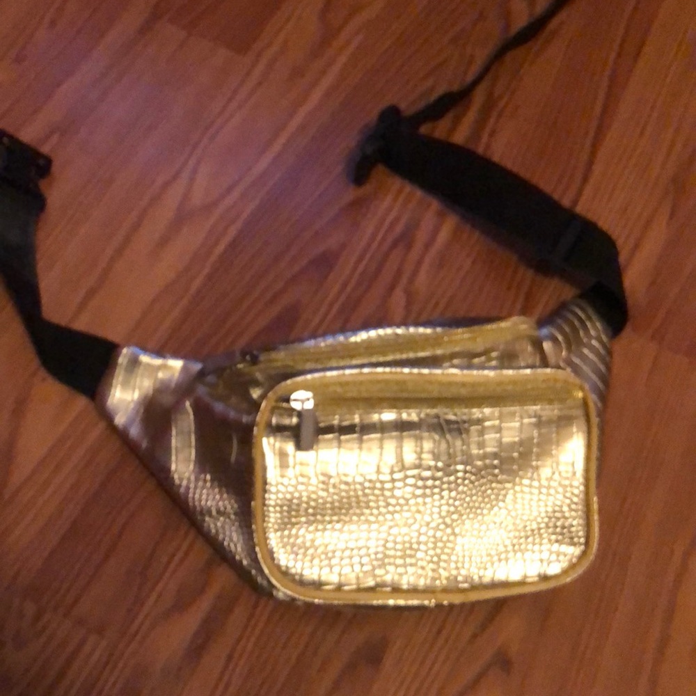 Gold fanny pack